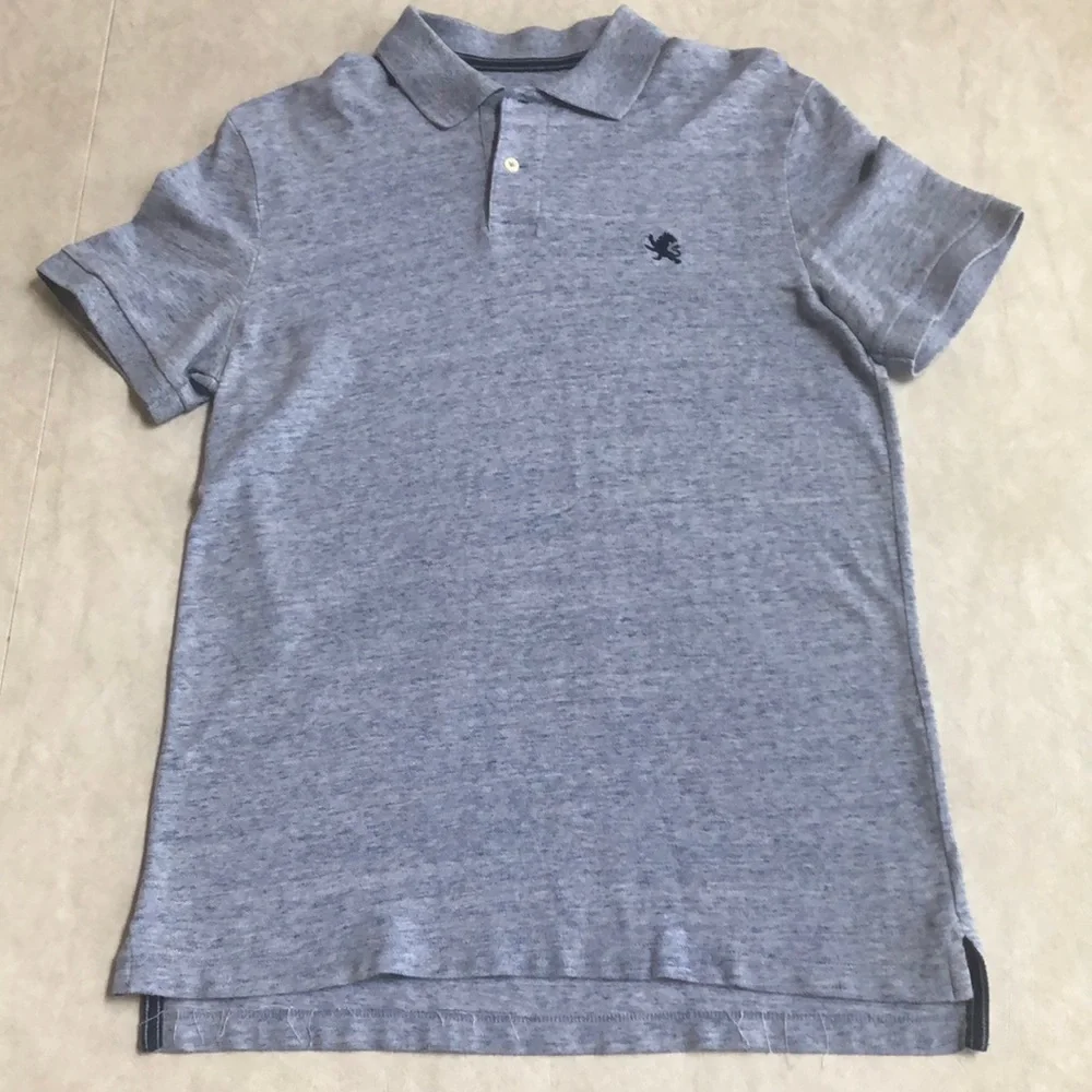 Express Men's 100% Cotton Light Blue Pique Polo Short Sleeves Shirt Size M - Picture 4 of 11